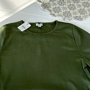J. Crew Army Green women’s shirt.